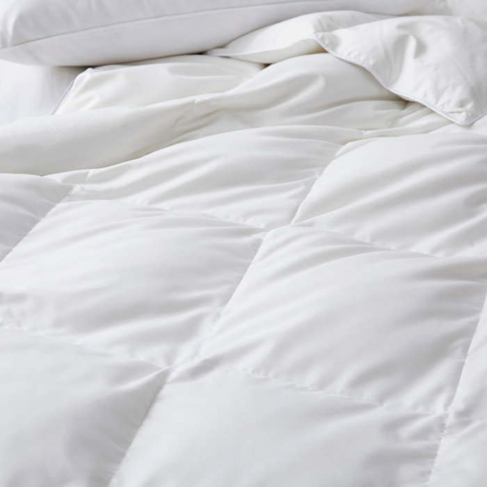 White Noise 600 Fill Power Goose Down and Feather All Season Comforter Duvet Insert & Reviews